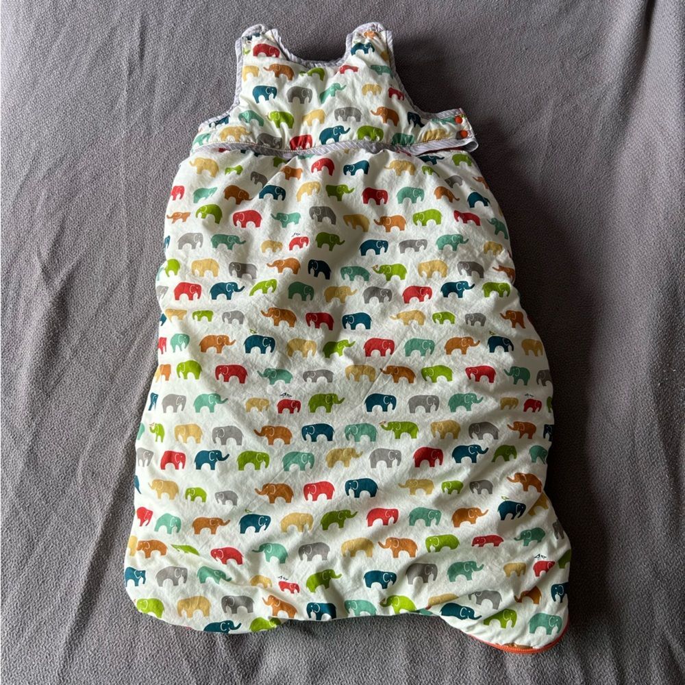 Nini & Pumpkin Elephant Moon Cocoon Cotton Sleep Sack 3-36 Months